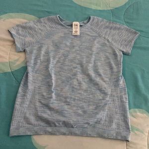 Athleta Girl power up Spacedye tee shirt crew neck